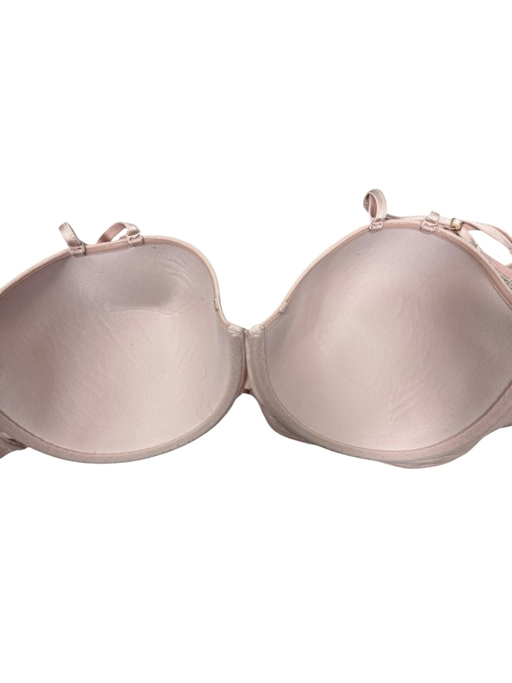 Cacique Lace-Overlay Balconette Bra - Blush size 42DDD - Picture 4 of 8